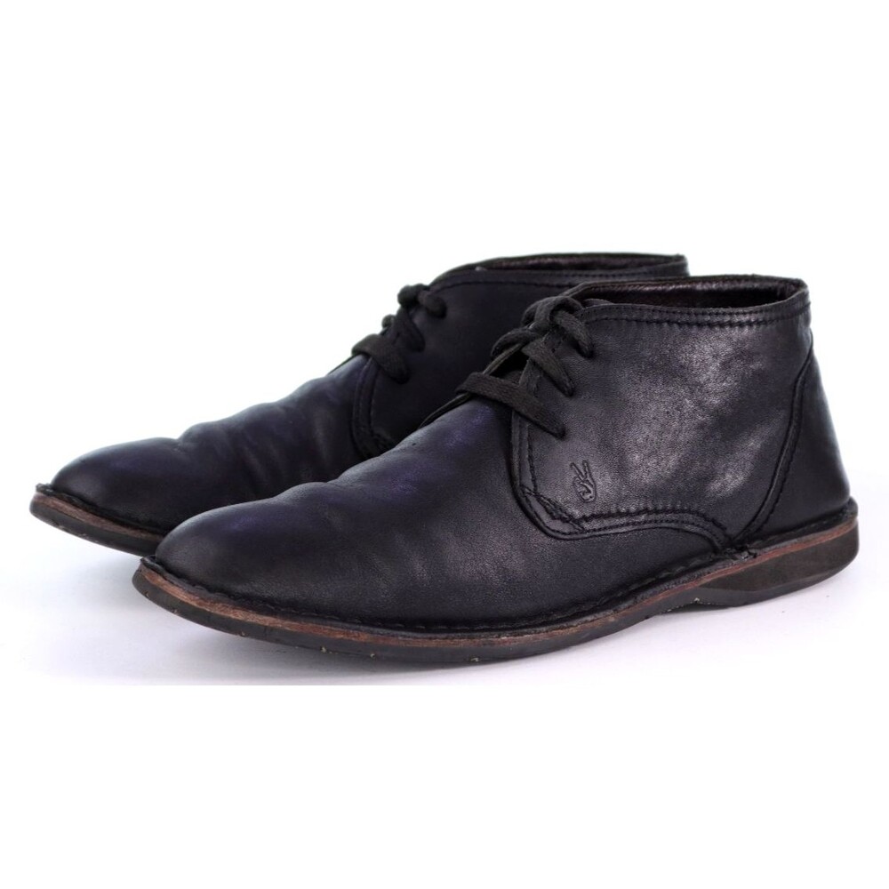 John Varvatos Hipster Men's Vintage Chukka Boots Size 8 M Leather Black